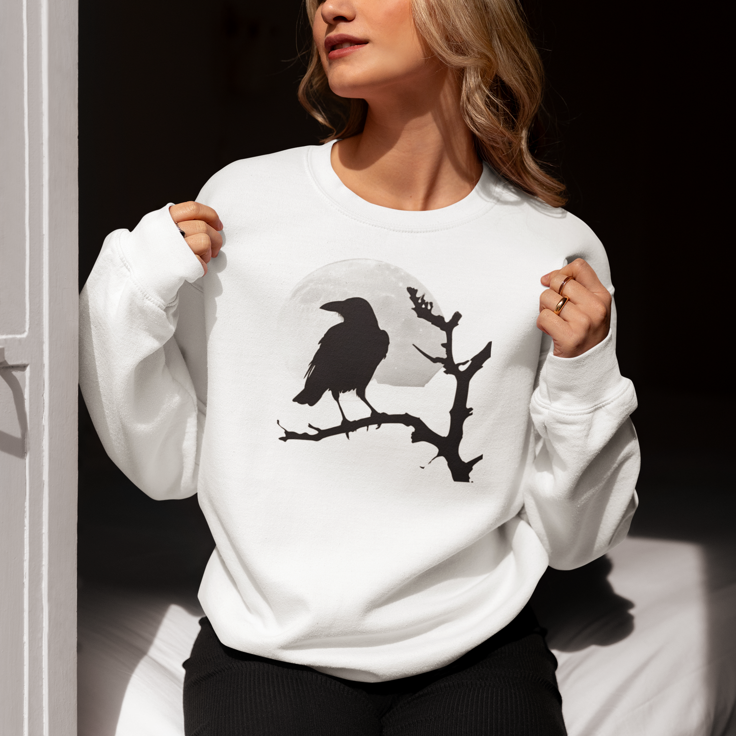 Crow Silhouette Sweatshirt